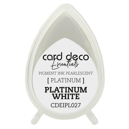 Card Deco Essentials Fast-Drying Pigment Ink Pearlescent Platinum White