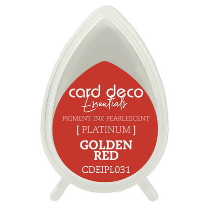 Card Deco Essentials Fast-Drying Pigment Ink Pearlescent Golden Red