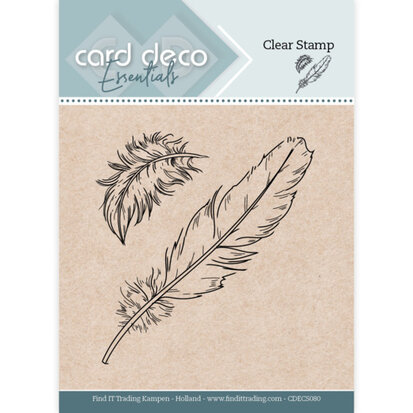 Card Deco Essentials Clear Stamps - Feather