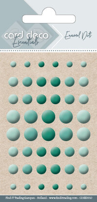 Card Deco Essentials - Enamel Dots Green