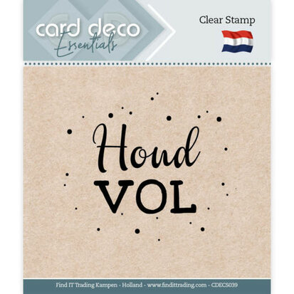 Card Deco Essentials - Clear Stamps - Houd vol