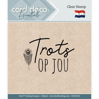 Card Deco Essentials - Clear Stamps - Trots op jou