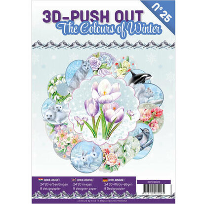 3D Pushout boek 25 - The Colours of Winter - 3DPO10025