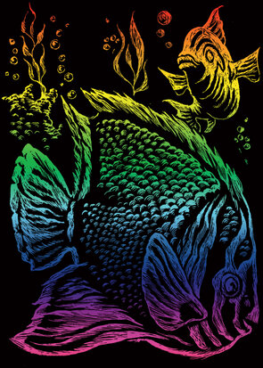 TROPICAL FISH RAINBOW - MINI - 17,8 cm x 12,8 cm