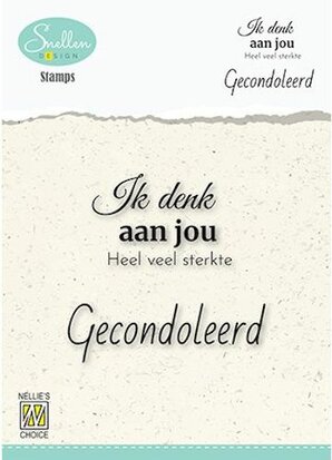 Clear Stamp Dutch Condolence - Ik denk aan jou - DCTCS002