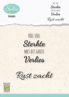 Clear Stamp Dutch Condoleance - Heel veel sterkte - DCTCS001