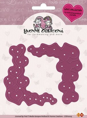 Yvonne Creations - Love Collection - Corners - Die