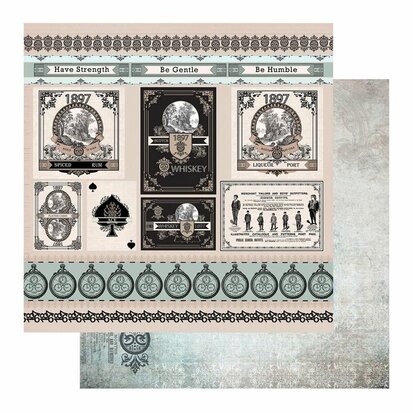 Paper - 12 x 12in - Gentleman's Emporium Sheet 12