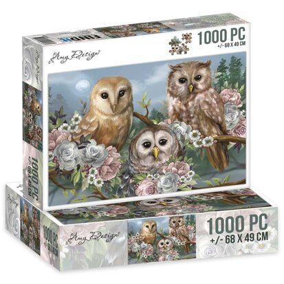 Jigsaw puzzel 1000 pc - Amy Design - Romantic Owls