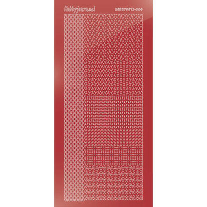 Hobbydots sticker S04 - Mirror - Christmas Red