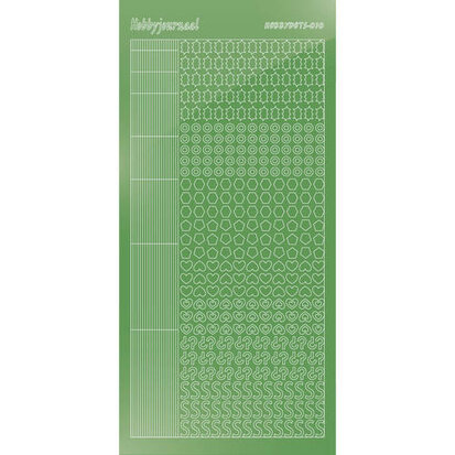 Hobbydots sticker S10 - Mirror - Lime