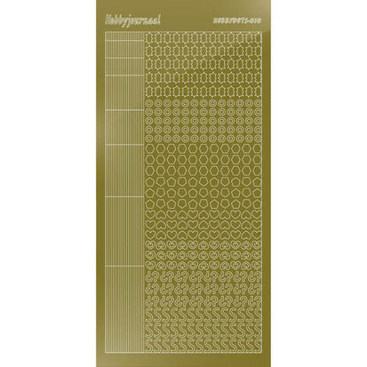 Hobbydots sticker S10 - Mirror - Gold