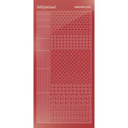 Hobbydots sticker S10 - Mirror - Christmas Red