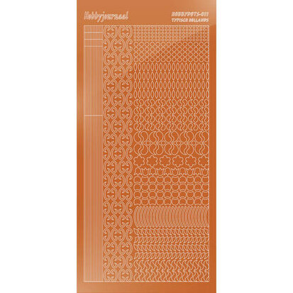 Hobbydots sticker S11 - Mirror - Copper