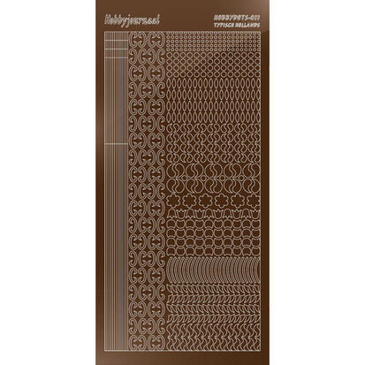 Hobbydots sticker S11 - Mirror Brown