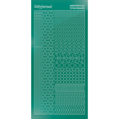 Hobbydots sticker S11 - Mirror - Christmas Green