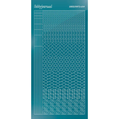 Hobbydots sticker S14 - Mirror Turquoise