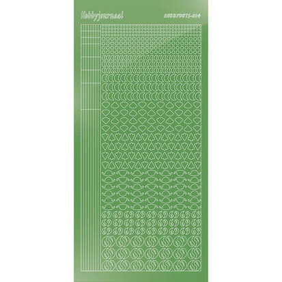 Hobbydots sticker S14 - Mirror Lime