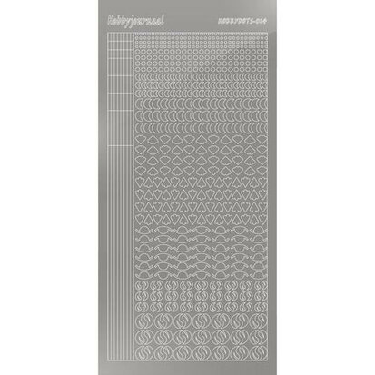 Hobbydots sticker S14 - Mirror - Silver
