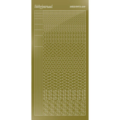 Hobbydots sticker S14 - Mirror Gold