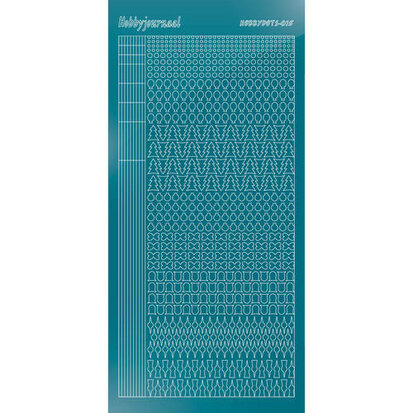 Hobbydots sticker S15 - Mirror Turquoise