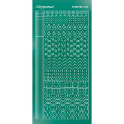 Hobbydots sticker S15 - Mirror - Christmas Green