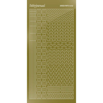 Hobbydots sticker S12 - Mirror - Gold