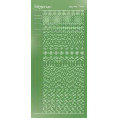 Hobbydots sticker S13 - Mirror - Lime