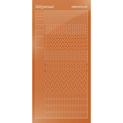 Hobbydots sticker S13 - Mirror - Copper