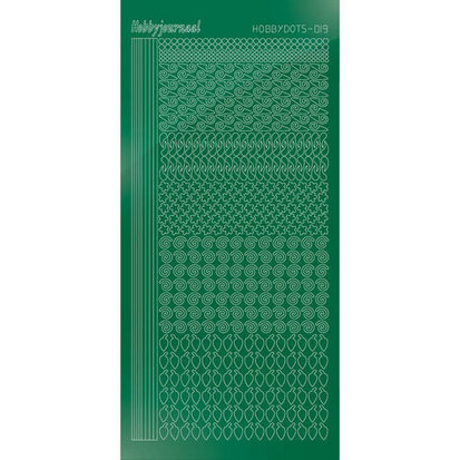 Hobbydots sticker S19 - Mirror Green