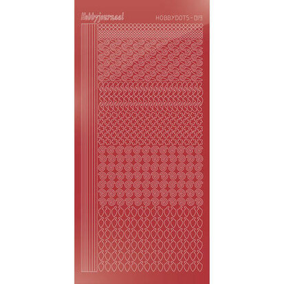 Hobbydots sticker S19 - Mirror - Christmas Red