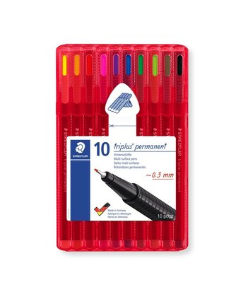 triplus permanent pen 0,3 mm - Box 10 st