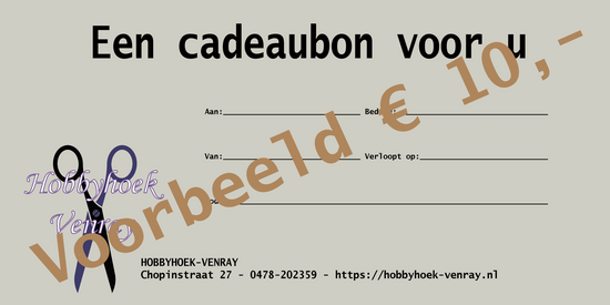 Cadeaubon €10