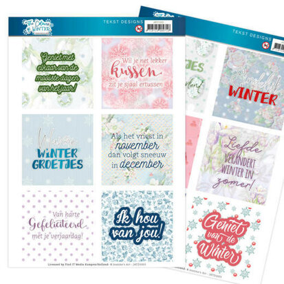 Text Designs - Jeanine's Art - The colours of winter (NL)