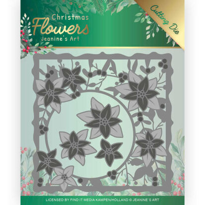 Dies - Jeanines Art Christmas Flowers - Poinsettia Frame