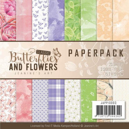 Paperpack - Jeanines Art - Classic Butterflies and Flowers