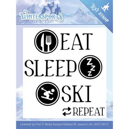 Clearstamp Text - Jeanine's Art - Wintersports