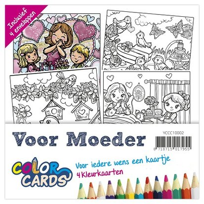 Color Cards 2 - Yvonne Creations - Voor Moeder