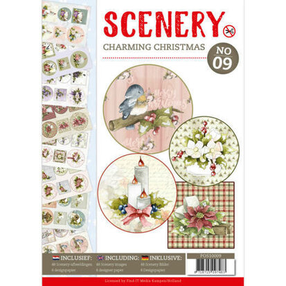 Push Out boek Scenery 9 - Charming Christmas