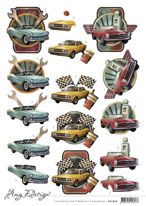 3D Cutting Sheet - Amy Design - Cars