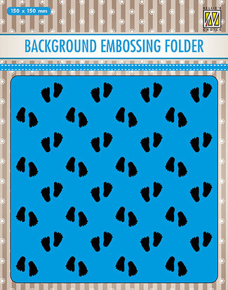 Background embossing folders Baby feet 2