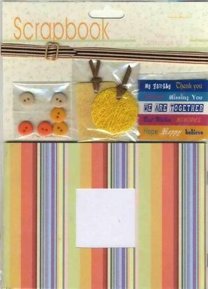 Scrapbook Set - Oranje knoopjes