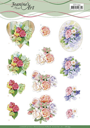 3D Cutting Sheet - Jeanine's Art - Roses