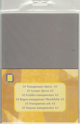 Mica Transparante sheets A5 formaat