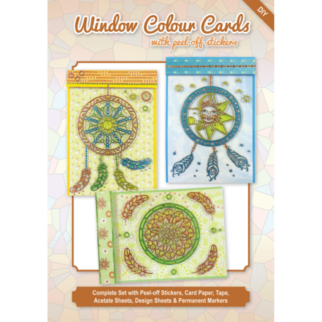 Window colour cards set Dreamcatchers - 3.9494