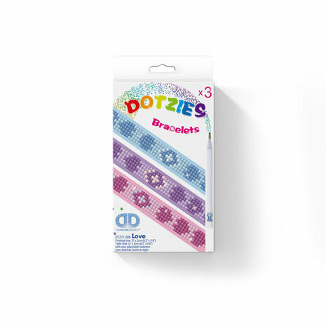 Diamond Dotz - Dotzies 3 Bracelets 21x2cm - Love