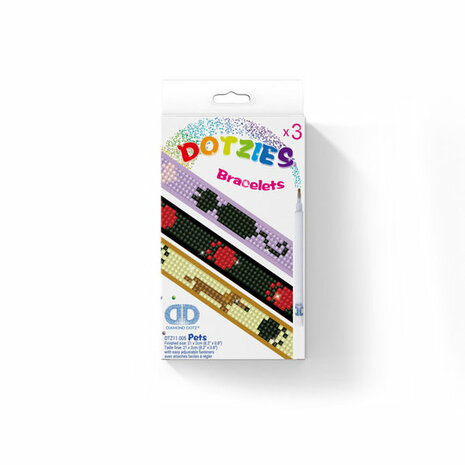 Diamond Dotz - Dotzies 3 Bracelets 21x2cm - Pets