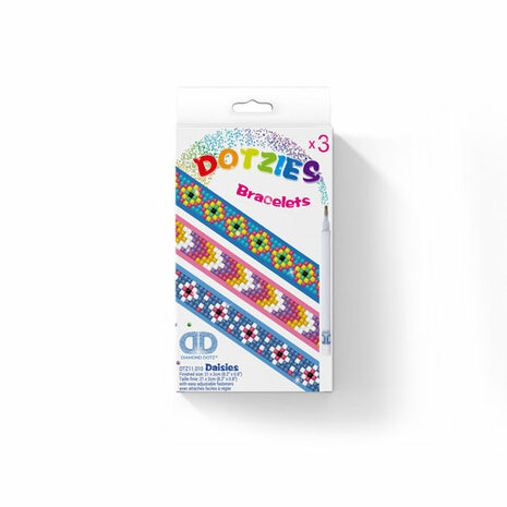 Diamond Dotz - Dotzies 3 Bracelets 21x2cm - Daisies